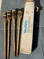 4 teiliges Bambus Gartenfackel Set Licht Fackel Westfalia Bayern - Hirschaid Vorschau