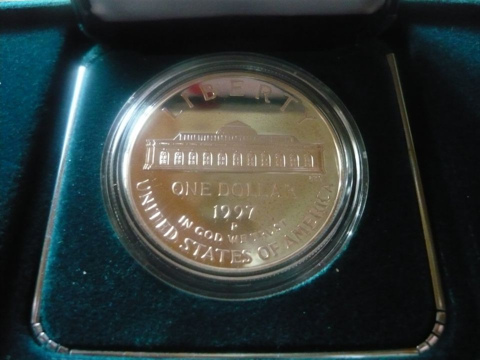 Münze - 1 Dollar USA - 175 Jahre Bot. Garten Washington 1997 in Rimpar