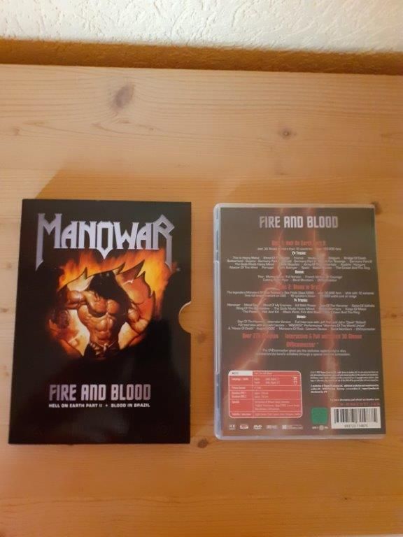 Manowar DVD Fire and Blood in Esthal