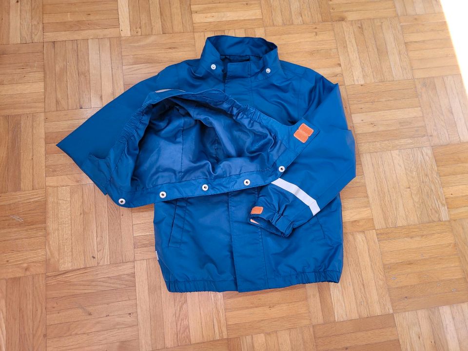 Größe 110/116, Regenjacke TCM Tchibo, blau orange in Rauenberg