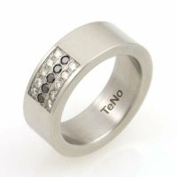 TeNo YuNis Ring Gr.17,5/55 18,5/58 schwarze weiße Diamanten 450€* Niedersachsen - Barßel Vorschau