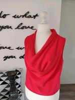Zara Top Gr.38/M Wasserfall rot Shirt Bluse Bayern - Haßfurt Vorschau