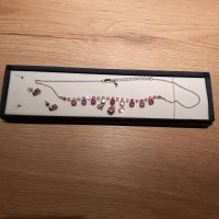 Modeschmuck rosa silberoptik Kette und Ohrstecker Niedersachsen - Steyerberg Vorschau