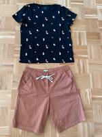 TOM TAILOR Damen Gr. 40/L kurze Hose hellbraun & T-Shirt schwarz Hessen - Idstein Vorschau