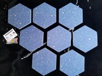 Blaue Pinnwände aus Filz - hexagon - Heim Decor - Dekoration Hessen - Allendorf Vorschau