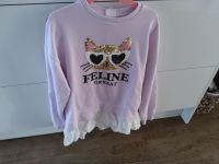 Zara Sweatshirt Katze Gr.152 Wende Pailletten Rüschen Nordrhein-Westfalen - Lemgo Vorschau