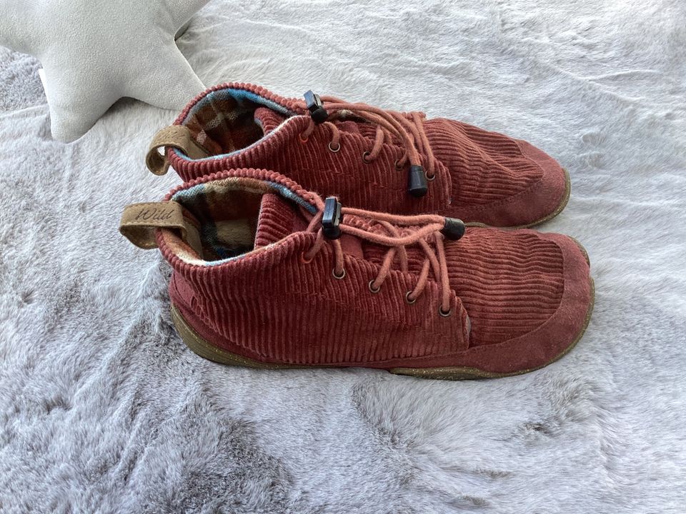 Wildlinge ⭐️ Rubus 35 ⭐️ Barfuß Schuhe Cord rot Herbst in Oberkirch