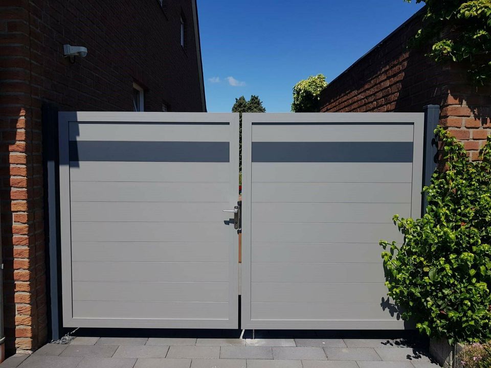 Sichtschutzzaun Aluminiumzaun 100% Gartenzaun Trennwand Alu zaun in Grevenbroich