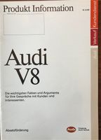 Audi V8 Produkt Information NUR ZUM INTERNEN GEBRAUCH NR. 8/88 Nürnberg (Mittelfr) - Mitte Vorschau