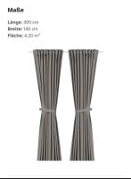 IKEA 2x LENDA Gardinen grau, blickdicht 140x300cm Bochum - Bochum-Süd Vorschau