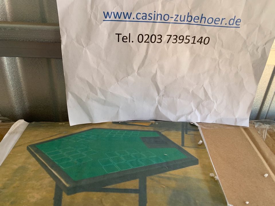Poker Koffer Pokerset Tisch  Chips Plastik Karten kaufen in Duisburg