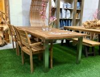 Teakholz Gartentisch mit Edelstahl Beinen Teak Tisch NEU 240 cm Nordrhein-Westfalen - Wermelskirchen Vorschau