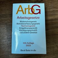 ArbG (Arbeitsgesetze) 103. Auflage 2023 Hannover - Südstadt-Bult Vorschau