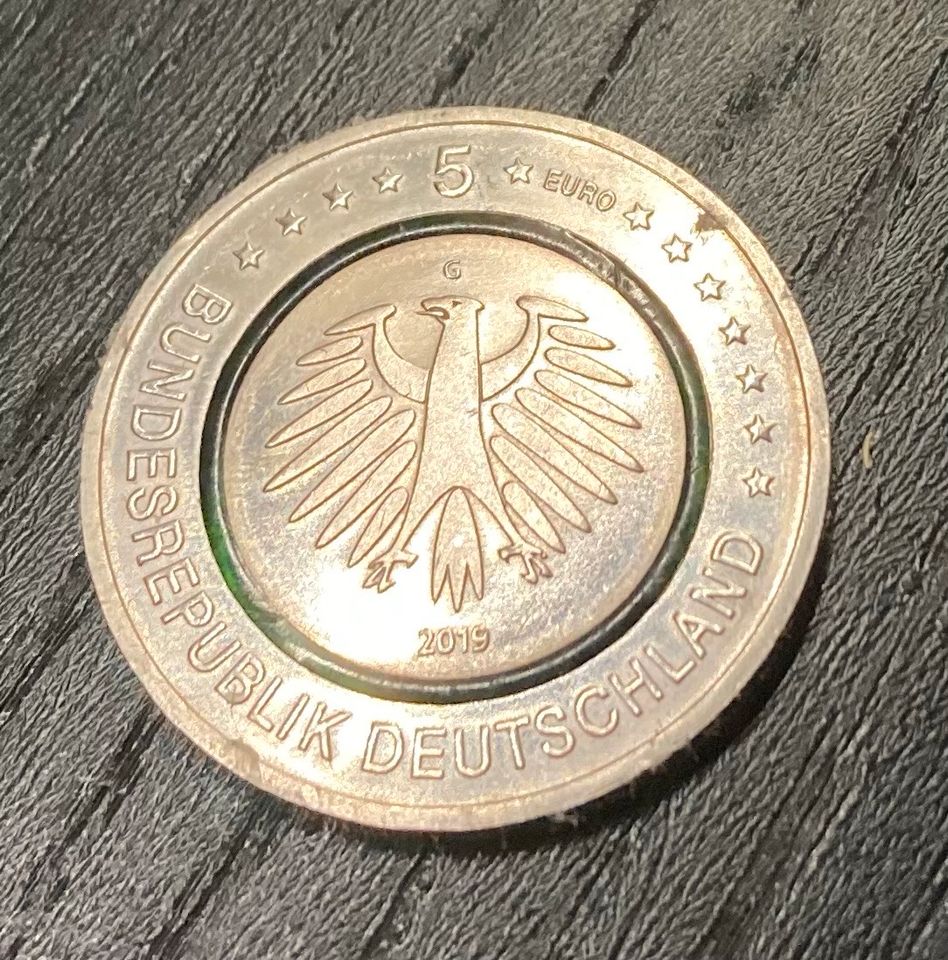 5€ Münze Gemäßigte Zone 2019 in Pforzheim