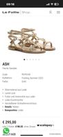 Ash  Sandalen in Gold Berlin - Wilmersdorf Vorschau