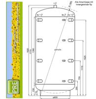 Pufferspeicher 800 L. Für Heizung Kessel Ofen Kamin BHKW Nahwärme Hessen - Gießen Vorschau