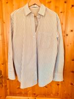 Mango Bluse Oversized Fit  blau weiß Gr L Bayern - Dießen Vorschau