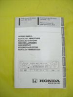 Honda Pioneer Radio CD Bedienungsanleitung aus Civic 9/1998 Nordrhein-Westfalen - Netphen Vorschau