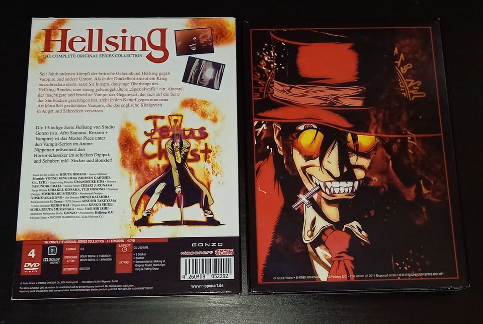 Hellsing die komplette original Serie, 4 DVDs, auf deutsch, Anime in Bocholt