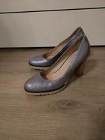 Cypres Pumps High Heels Plateau blau 39 metallic Silber 6 Leder München - Moosach Vorschau