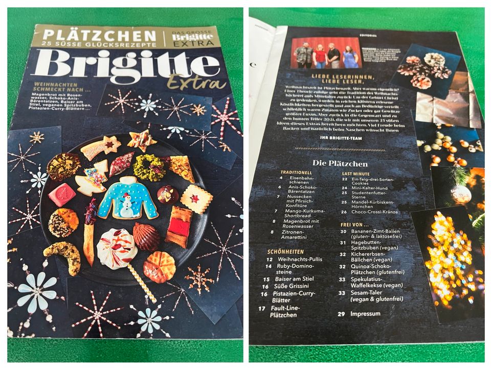 Zeitschrift-Beilage "Brigitte Extra" mit 25 Plätzchen-Rezepten in Königsbrunn