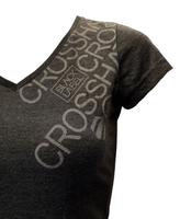 CROSS HATCH Damen T-Shirt Dunkelgrau V-Ausschnitt m. Schrift S/36 Leipzig - Holzhausen Vorschau