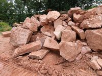 Steine für Trockenmauern, Farbton rot Naturstein +Steingarten etc Hessen - Fuldabrück Vorschau