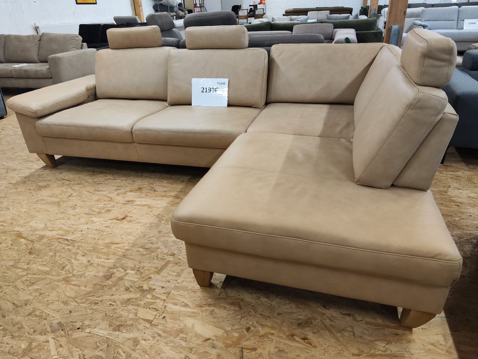 Echtleder Sofa / Ecksofa, Markenhersteller, Angebot in Neustadt am Rübenberge