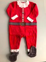 Baby-Schlafanzug Bio-Baumwolle Nikolaus Weihnachten Rot NEU Gr 74 Baden-Württemberg - Meßstetten Vorschau