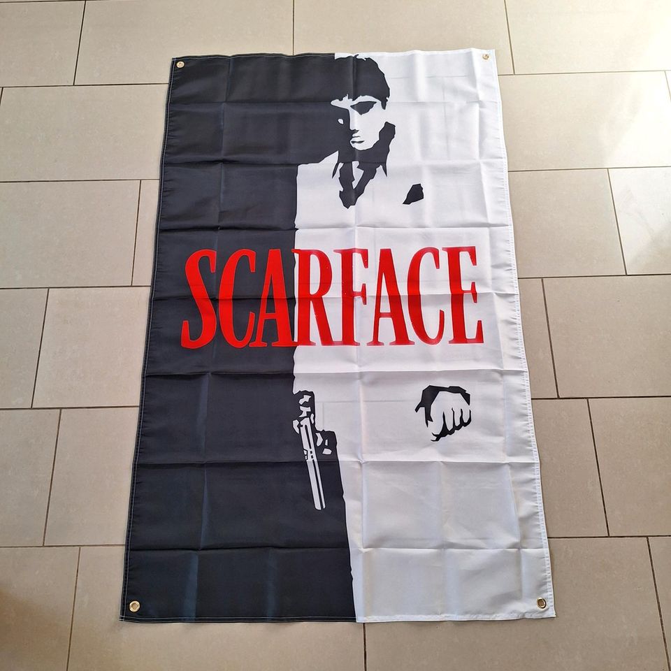 SCARFACE Flagge/Banner/Wandbild/Poster/Merchandise in Schöllnach