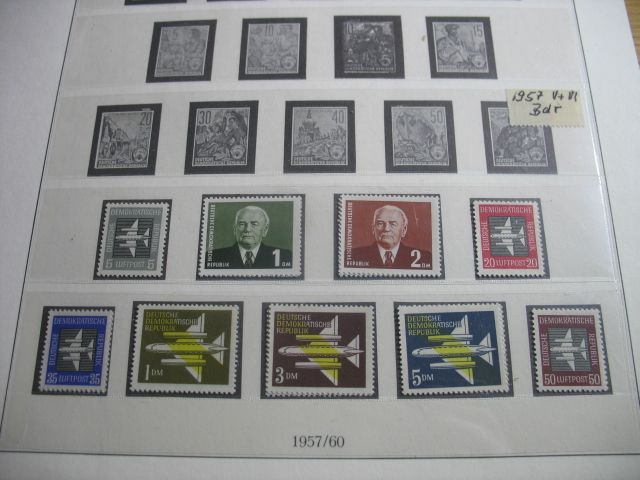 Briefmarkensammlung DDR 1956-1959 gestempelt und */** in Konstanz