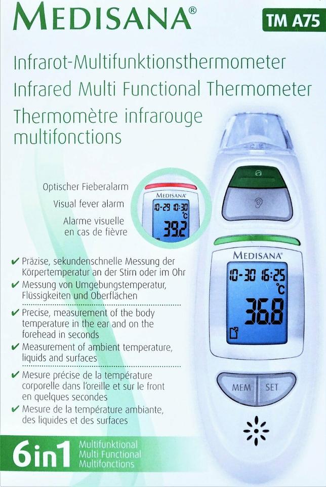 Fieberthermometer „TM A75“ von MEDISANA | Infrarot | 6 in 1 NEU in München