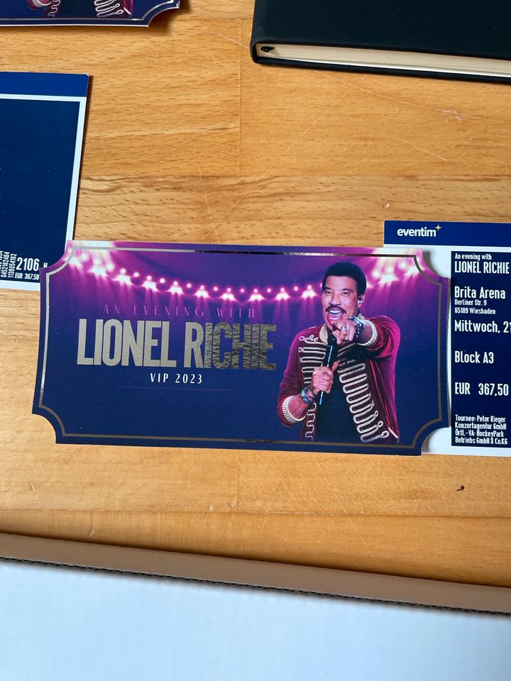 Lionel Richie Merchandise 21.06.23 Ticket Souvenirs in Waldalgesheim