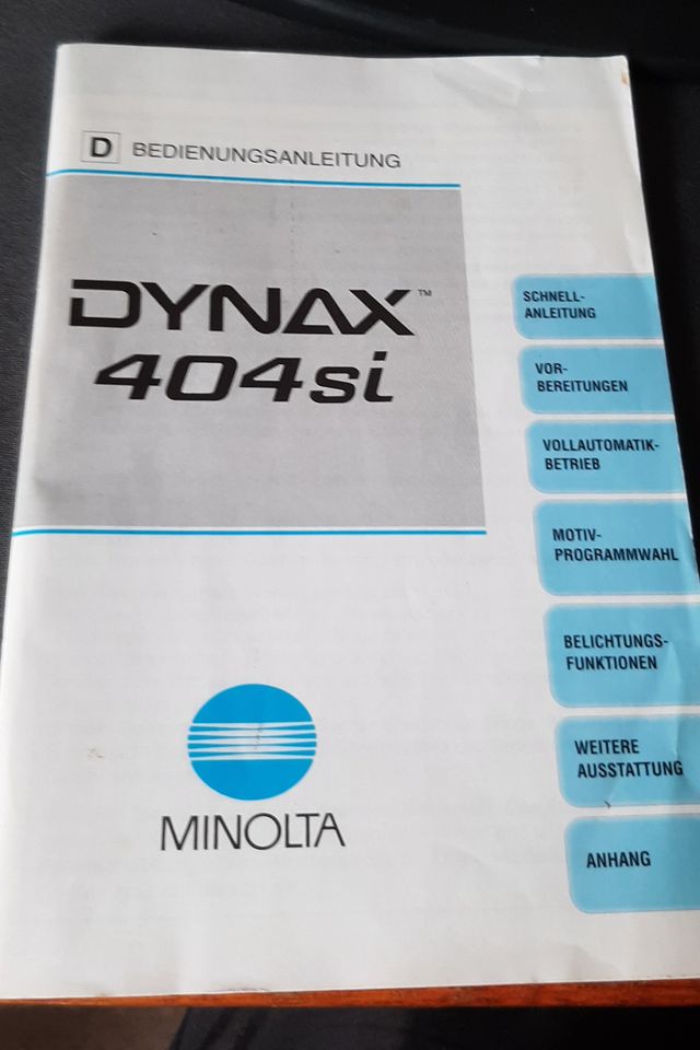MINOLTA 404si DYNAX u AF ZOOM 28-100-0,48/1.6ft mit Tasche in Essen