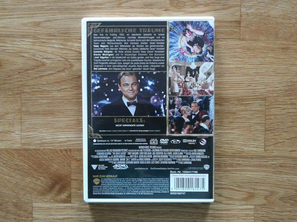 DVD / Der Große GATSBY / Film mit LEONARDO DICAPRIO / NEU in Leipzig