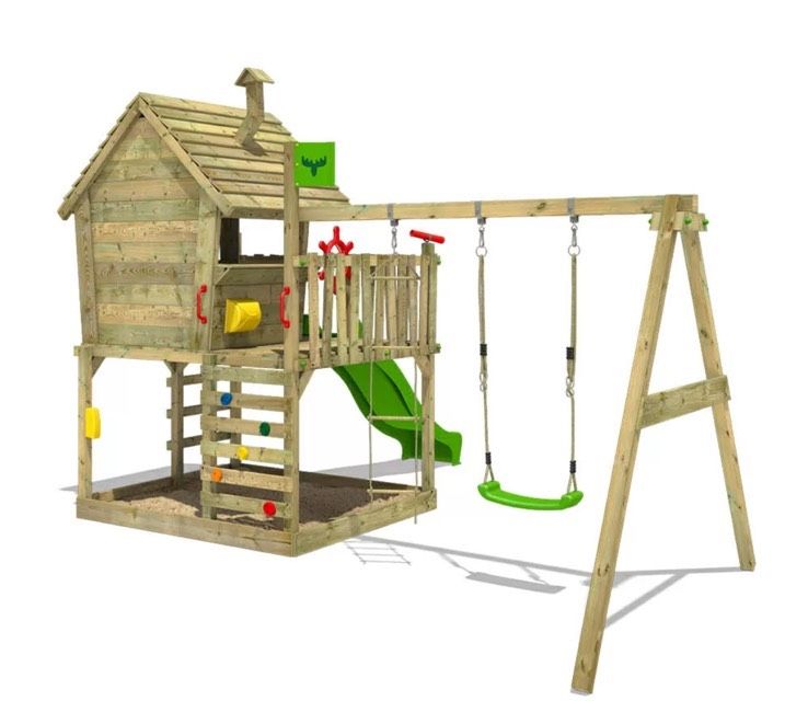 Spielhaus Kinder Schaukel Turm Rutsche FATMOOSE  XL in Ronnenberg