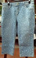 Caprihose blau weiß Blümchen Muster Neue ¾Jeans 5Pocket Dame Gr42 Berlin - Köpenick Vorschau