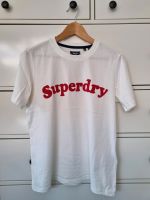 SuperDry T-Shirt Shirt Weiß Schriftzug Rot M 36 38 Neuwertig Niedersachsen - Rastede Vorschau