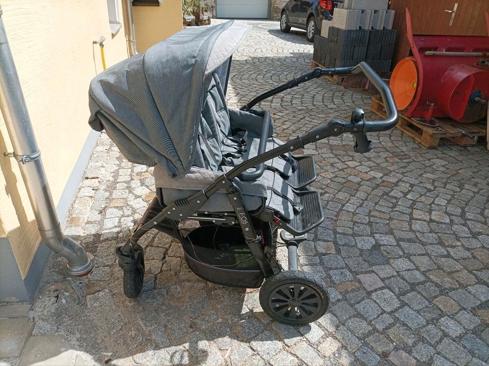 Zwillingskinderwagen, Zwillingskutsche von Feder in Satzung Stadt Marienberg