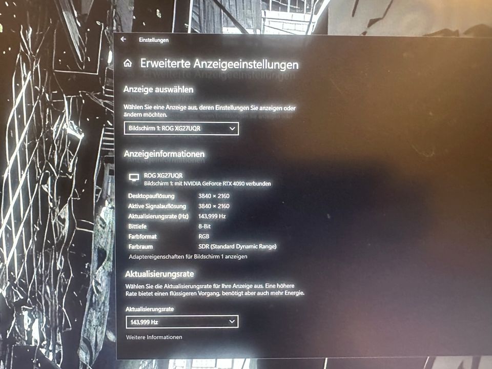 4K Monitor ASUS ROG XG27UQR, 27 ZOLL, 144HZ, 1ms (FESTPREIS) in Bochum