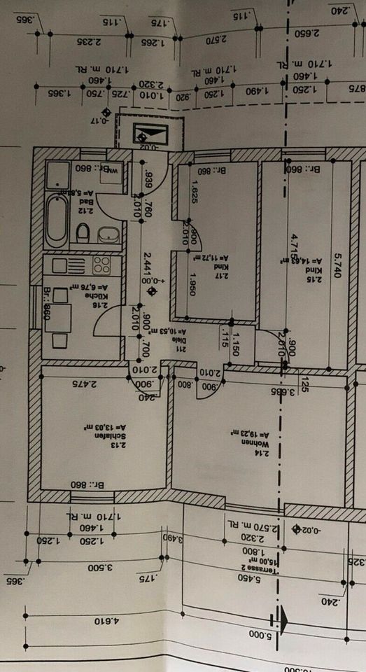 4 Raum Wohnung mit Garten in EG in Sydower Fließ