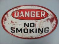 Werkstattschild Nicht Rauchen Retro Metall massiv lackiert Krummhörn - Greetsiel Vorschau