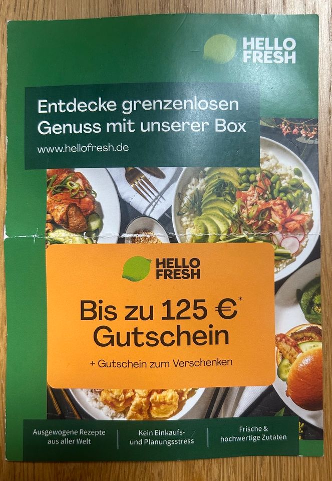 Hello Fresh Gutschein (Bis zu 125€) in Bonn