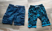 3€ kurze Hose Shorts Jeans Batik blau Taschen Größe 122 Sachsen-Anhalt - Querfurt Vorschau