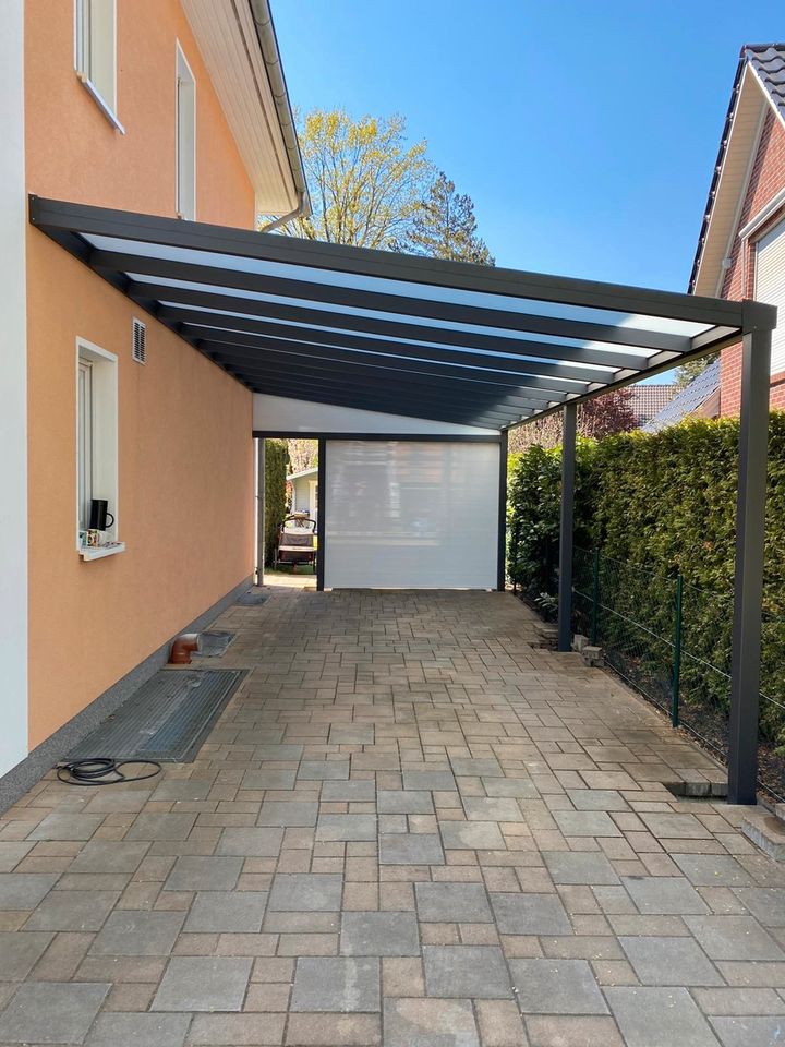 ALU TERRASSENÜBERDACHUNG I VORDACHER I MARKISEN I SOMMERGARTEN I CARPORT I SICHTSCHUTZ I ZÄUNEN I GLASSCHIEBEWAND I GLASSCHIEBETÜRE inkl Montage JETZT -25% in Balingen