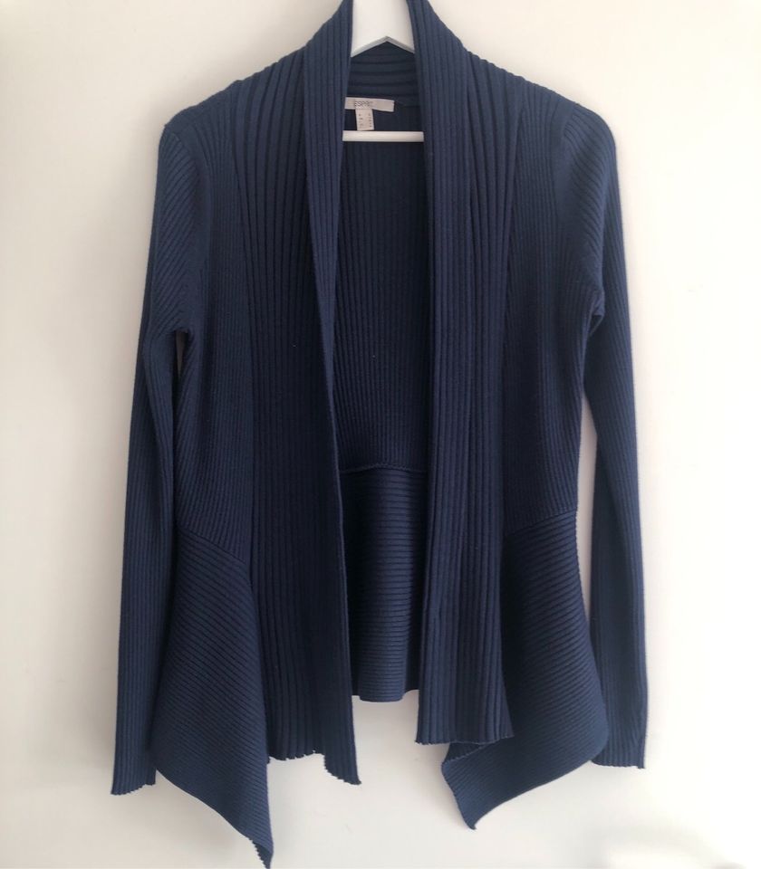 Esprit Cardigan Strickjacke Navy blau S in Fleckeby