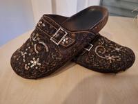 Clogs Glitzer Braun 38 Hessen - Fernwald Vorschau