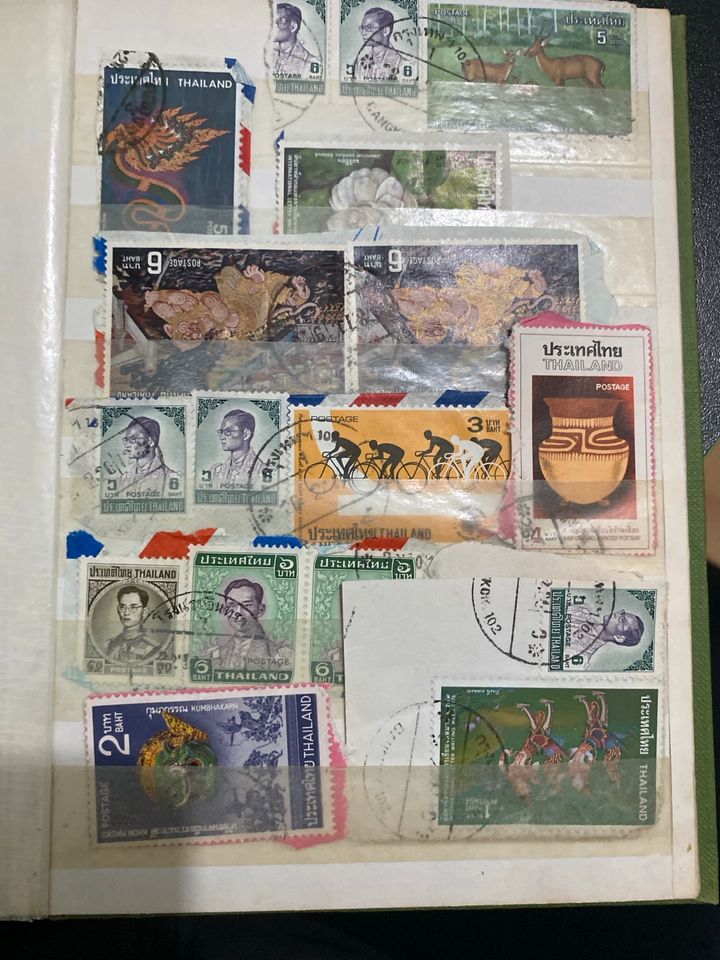 Briefmarke Sammlung „ USA,Ägypten & Thailand in Ketsch