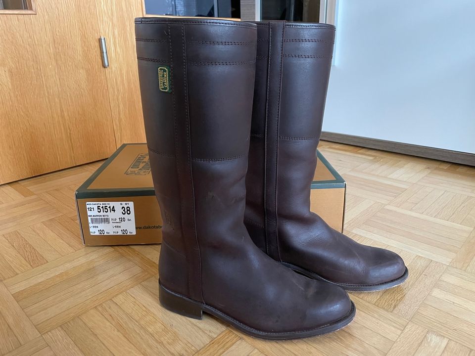 Echtlederstiefel, braun, Gr. 39, Dacota Boots in Petershagen