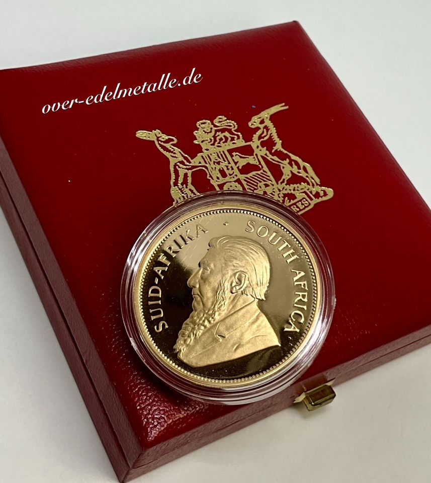 Krügerrand 1992 1 oz Gold Proof in original roten SA Mint Box in Lohmar